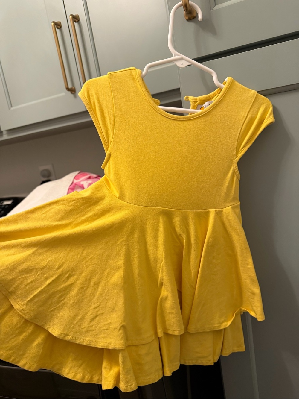 Well Dressed Wolf Yellow Twirl Dress for Girls